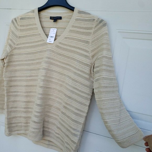 Brooks Brothers women's Knit see Through blouse L - Picture 9 of 12